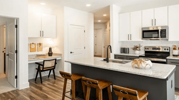 Built-in desks* in select units